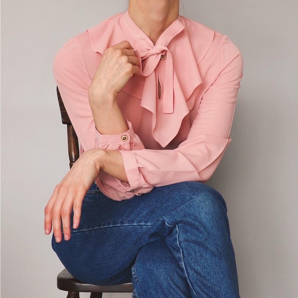 Vintage Tie Blouse - Picture 3 of 6